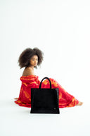 JUST BIG BAG - Black Silk Bakhmal