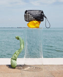 Mestieri d'Arte 2-in-1 clutch - Black-Off White | Serapian Milano