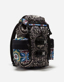 Dolce & Gabbana Multicolor Maiolica Print Nylon Backpack Bag