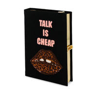 BOOK CLUTCH TALK IS CHEAP