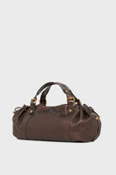 24H Bag In Brown Metallic Leather