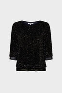 Alienor Blouse in Black by Gerard Darel
