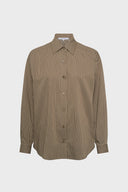Azelie Blouse in Khaki Green by Gerard Darel