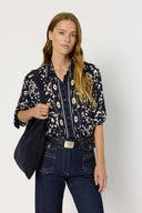 Anabelle Blouse in Indigo by Gerard Darel