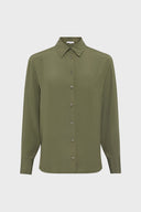 Mylene Coat in Khaki Green by Gerard Darel