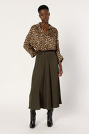 Bella Skirt in Khaki Green by Gerard Darel
