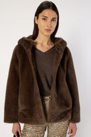 Morgane Coat in Brown by Gerard Darel