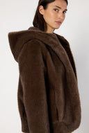 Morgane Coat in Brown by Gerard Darel