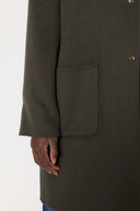 Mylene Coat in Khaki Green by Gerard Darel