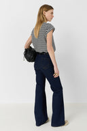 Raw flared jeans - ANNA - Black