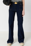 Raw flared jeans - ANNA - Black