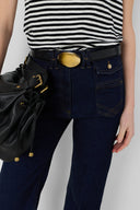 Raw flared jeans - ANNA - Black