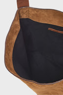 GD FOLK LADY GD bag in suede leather - Wheat