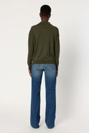 Emeline Pullover in Khaki Green by Gerard Darel