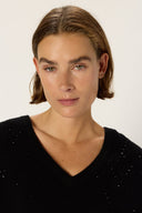 Edwige Pullover in Black by Gerard Darel