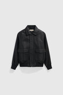 Nima Leather Garment - Black