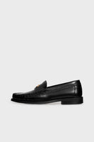 GD Augustine Shoe Glazed Leather Moccasin - Black