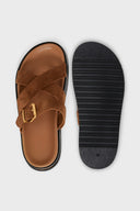 Suede leather denim shoes
