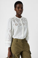 Embroidered cotton shirt - CYBELLA