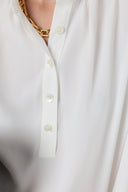 GD Soft Blouse With Tunisian Collar - Cezanne - Ecru
