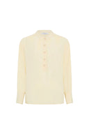GD Soft Blouse With Tunisian Collar - Cezanne - Yellow