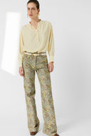 GD Soft Blouse With Tunisian Collar - Cezanne - Yellow