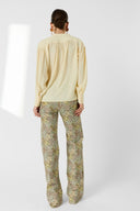 GD Soft Blouse With Tunisian Collar - Cezanne - Yellow