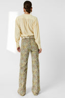 GD Soft Blouse With Tunisian Collar - Cezanne - Yellow