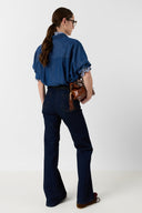 Oversized Shirt In Fluid Denim - Cess
