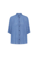 GD Fluid oversized striped shirt - CRISSY - Indigo