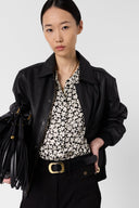 Bicolor Printed Fluid Shirt - Ceonie