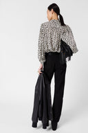 Bicolor Printed Fluid Shirt - Ceonie