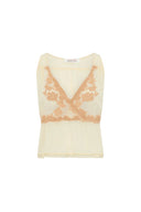 Cropped top with embroidery - CELISA