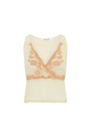 Cropped top with embroidery - CELISA