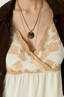 Cropped top with embroidery - CELISA