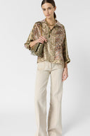 Printed silk shirt - CAURELIE