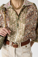 Printed silk shirt - CAURELIE