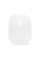 GD Floral Jacquard Blouse - CALLYS - Ecru