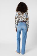 Flowy printed blouse - CRYSTELLE