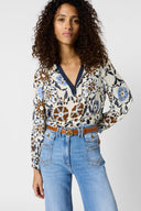 Flowy printed blouse - CRYSTELLE