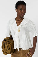 Embroidered Cotton Voile Shirt - Ceylia