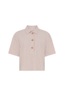 GD Short-sleeved striped shirt - CAZIA - Pink