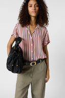 Short-sleeved striped shirt - CINDYA