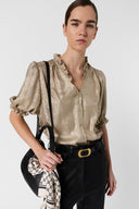 Gold ruffled shirt - CEVA
