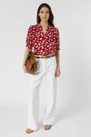 Floral ruffled shirt - CEVA
