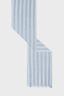 Striped Cotton And Linen Stole - Dominique
