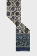 Modal And Silk Scarf With Rosette Pattern - Dora