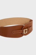 GD Olympe Leather Belt- Cognac
