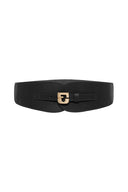 GD Olympe Leather Belt- Black