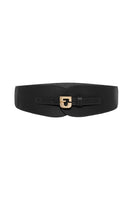 GD Olympe Leather Belt- Black